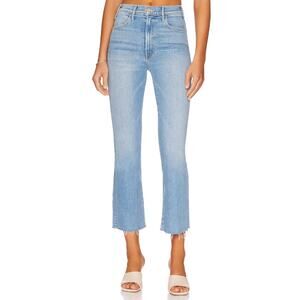 Mother Denim The Hustler Ankle Fray Jeans in High-Life Cropped Women's size 26
